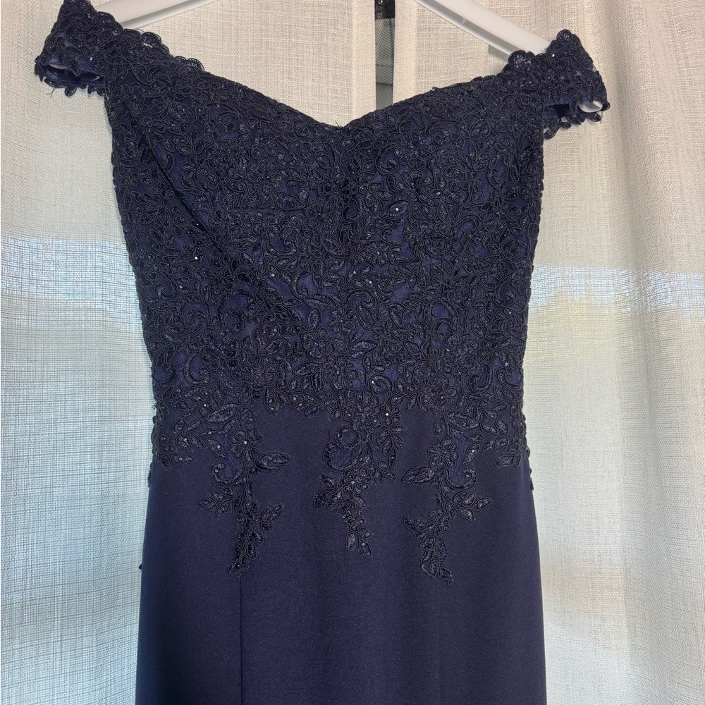Dancing Queen Navy Lace Beaded Dress